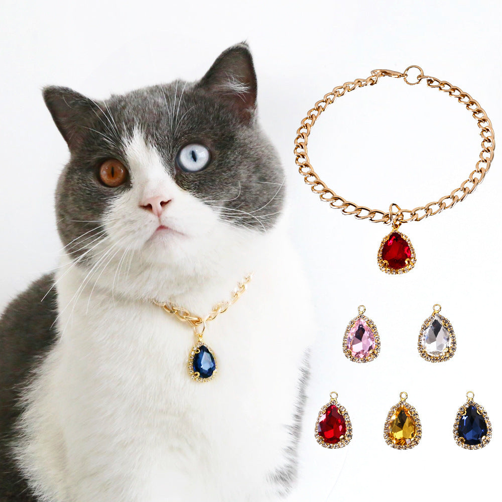 Crystal Diamond Cat Collar