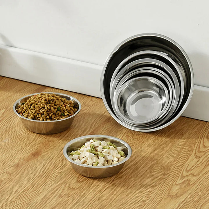 Gamelle pour chat ou chien de 0.2 à 1.6L en Stainless Steel antirouille