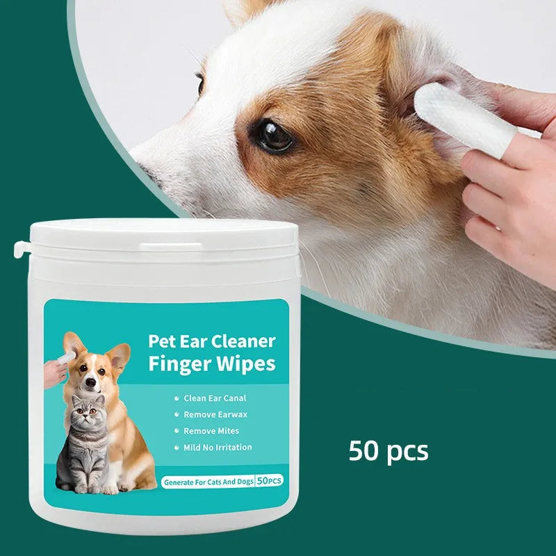 Lingettes pour nettoyage des oreilles pour chien