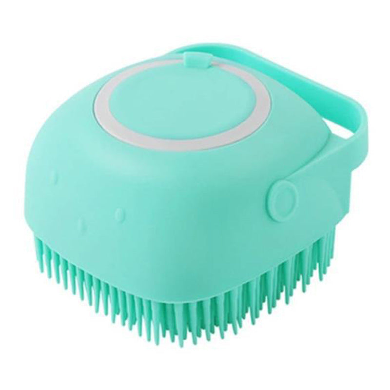 Brosse en silicone avec reservoir à savon