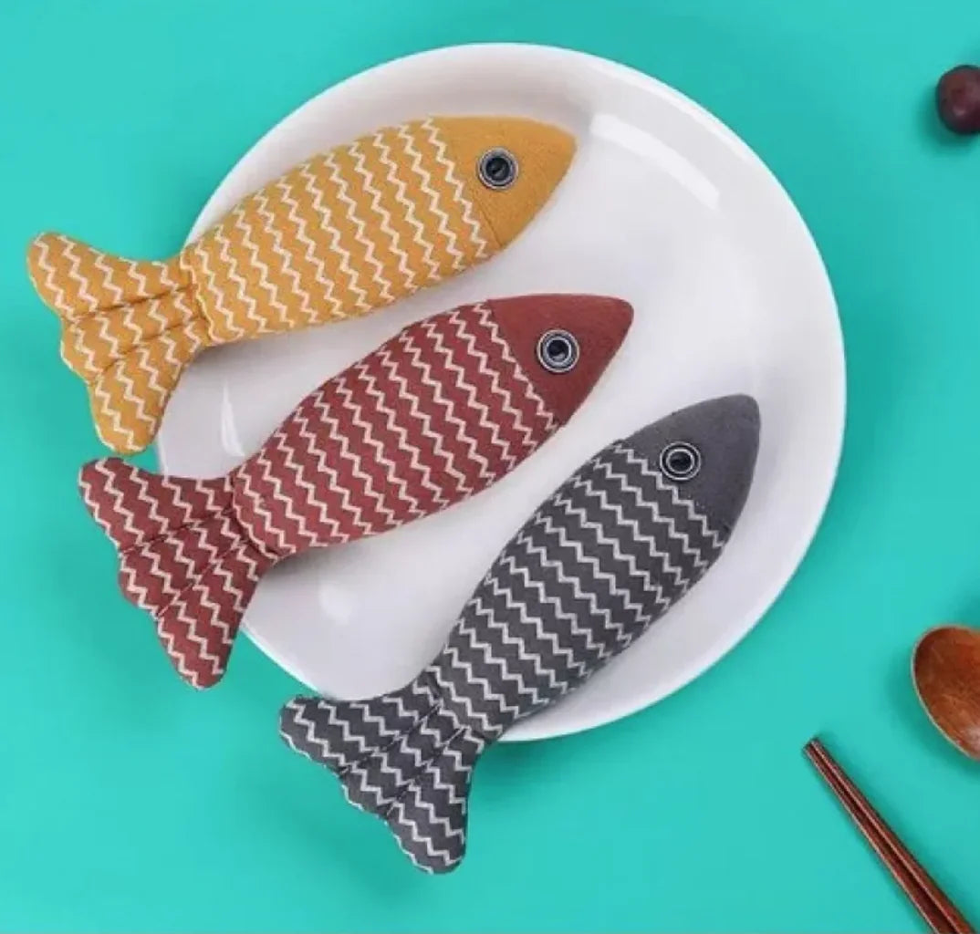Jouet Poisson en Lin pour Chat – Jouet Ludique & Résistant | Rio & Ruby